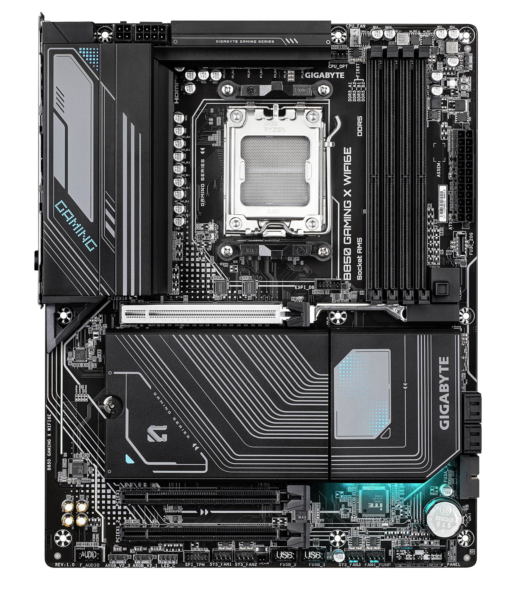 Gigabyte B850 GAMING X WIFI6E Mainboard Sockel (PC) AMD® AM5 Formfaktor (Details) ATX Mainboard-Chipsatz AMD® B850