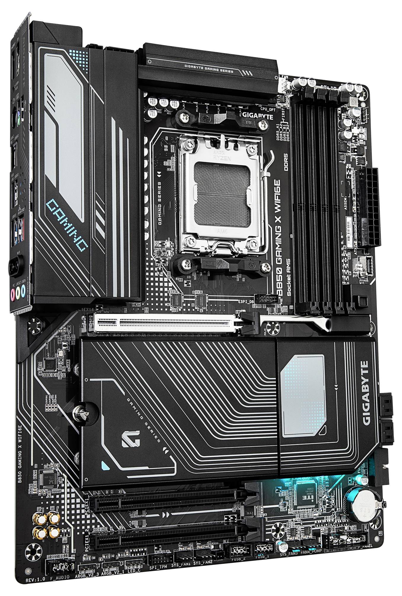 Gigabyte B850 GAMING X WIFI6E Mainboard Sockel (PC) AMD® AM5 Formfaktor (Details) ATX Mainboard-Chipsatz AMD® B850