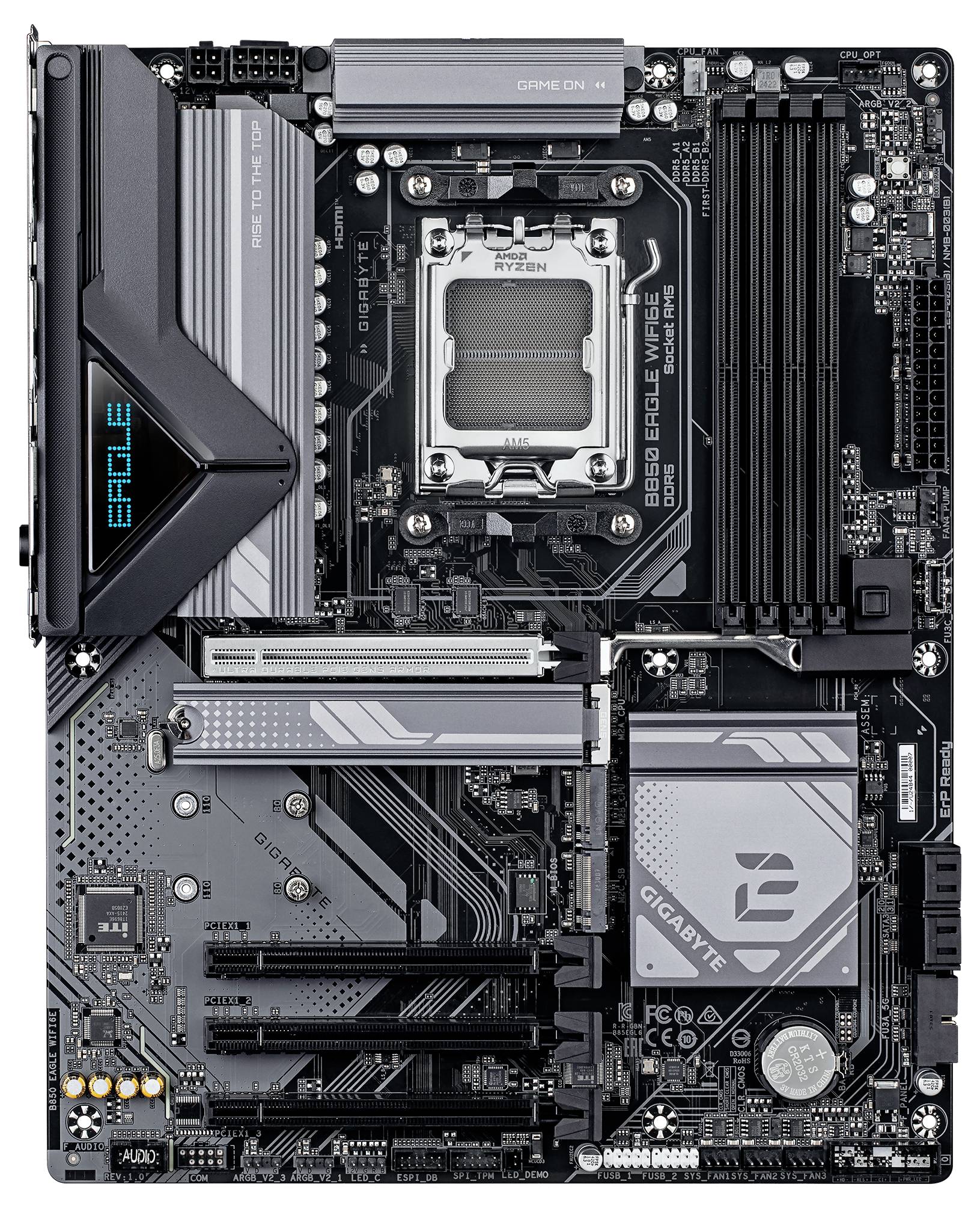 Gigabyte B850 EAGLE WIFI6E Mainboard Sockel (PC) AMD® AM5 Formfaktor (Details) ATX Mainboard-Chipsatz AMD® B850