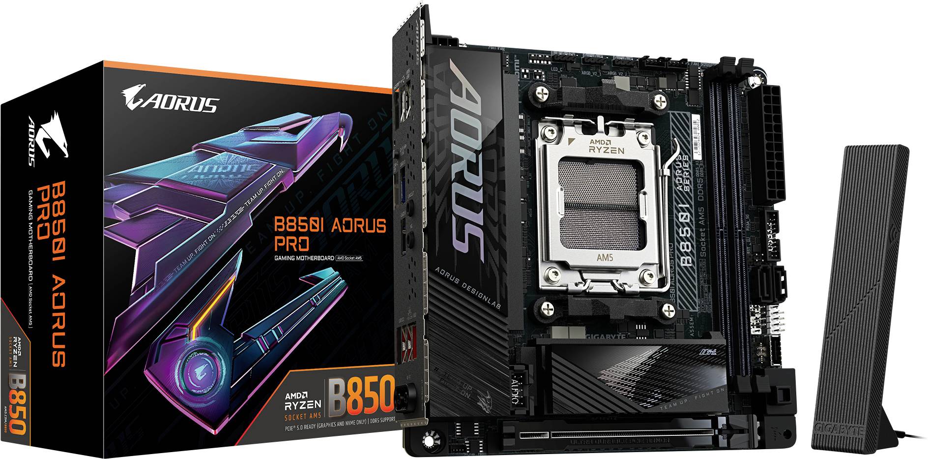 Gigabyte B850I AORUS PRO Mainboard Sockel (PC) AMD® AM5 Formfaktor (Details) Mini-ITX Mainboard-Chipsatz AMD® B850