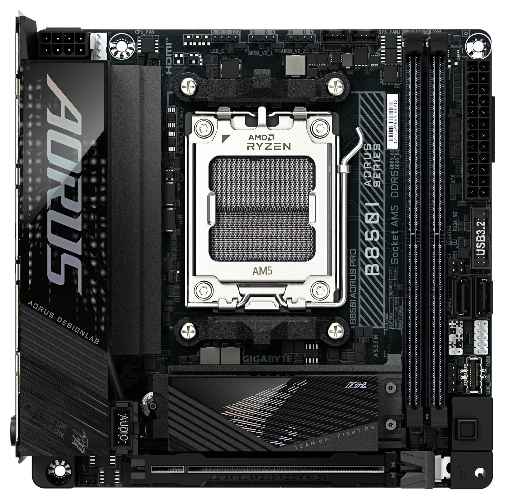 Gigabyte B850I AORUS PRO Mainboard Sockel (PC) AMD® AM5 Formfaktor (Details) Mini-ITX Mainboard-Chipsatz AMD® B850