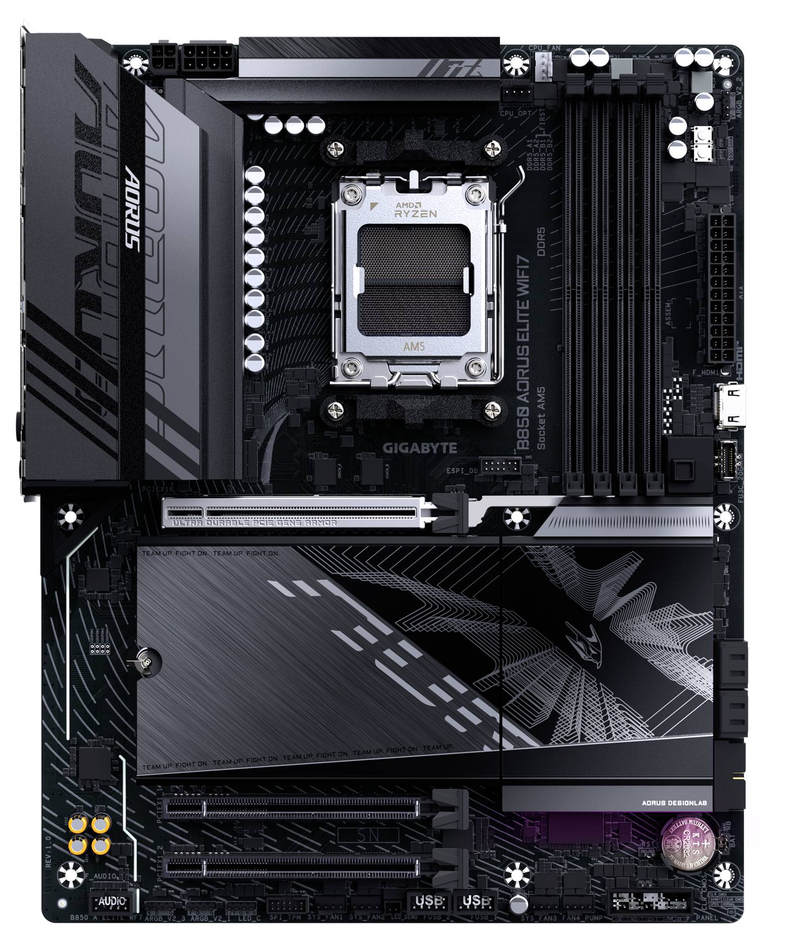 Gigabyte B850A ELITE WF7 Mainboard Sockel (PC) AMD® AM5 Formfaktor (Details) ATX Mainboard-Chipsatz AMD® B850