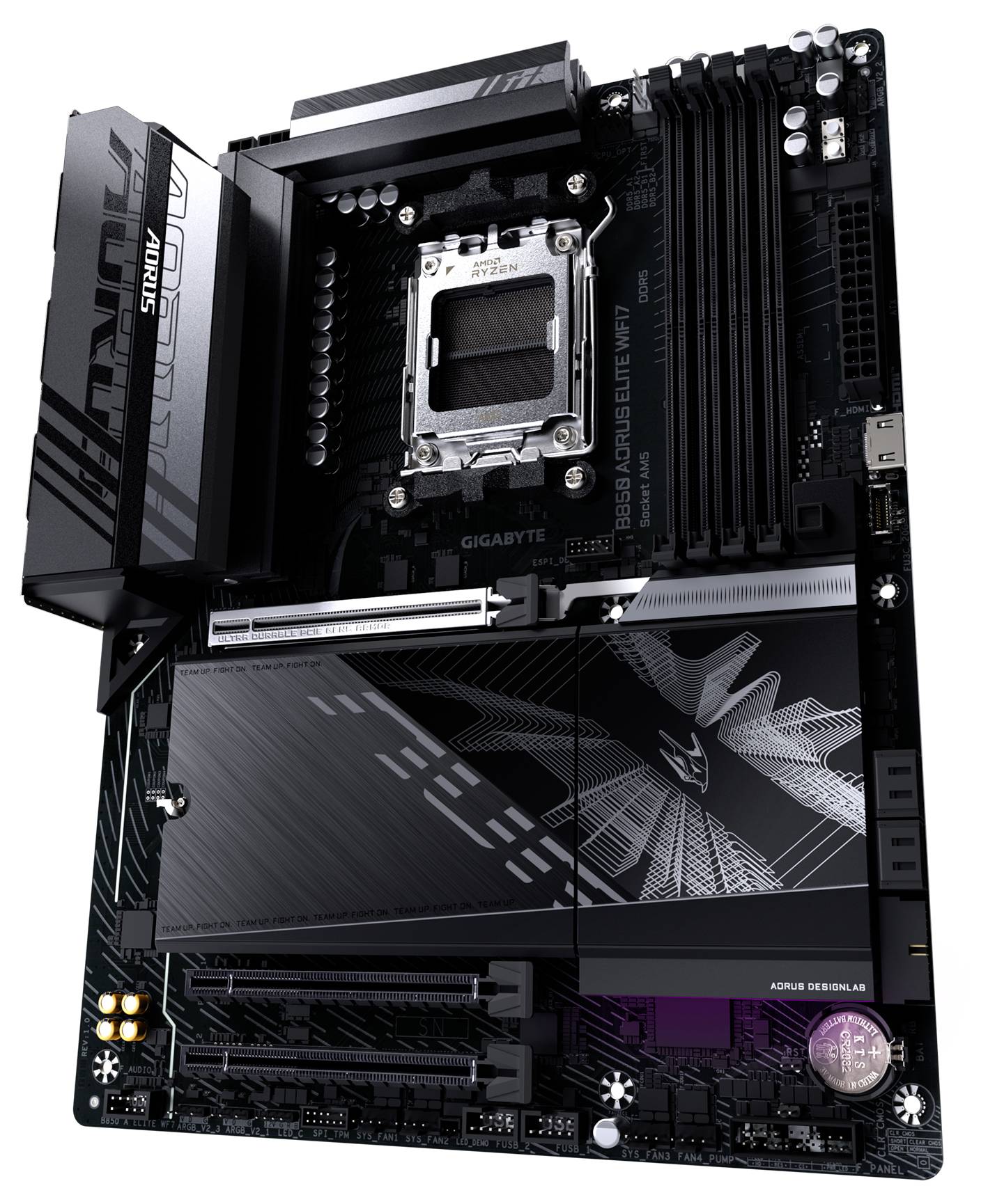 Gigabyte B850A ELITE WF7 Mainboard Sockel (PC) AMD® AM5 Formfaktor (Details) ATX Mainboard-Chipsatz AMD® B850