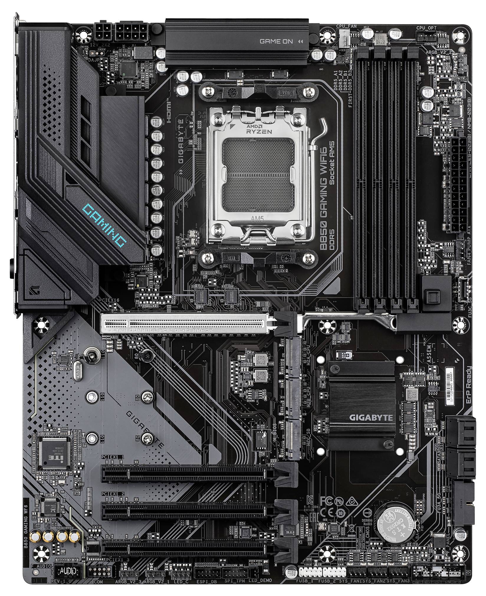 Gigabyte B850 GAMING WF6 Mainboard Sockel (PC) AMD® AM5 Formfaktor (Details) ATX Mainboard-Chipsatz AMD® B850