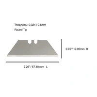 Berger & Schröter Cuttermesser-Ersatzklinge 58.2mm Kohlenstoffstahl Silber 100St. Berger & Schröter Cuttermesser-Ersatzklinge 58.2mm Kohlenstoffstahl Silber 100St.
