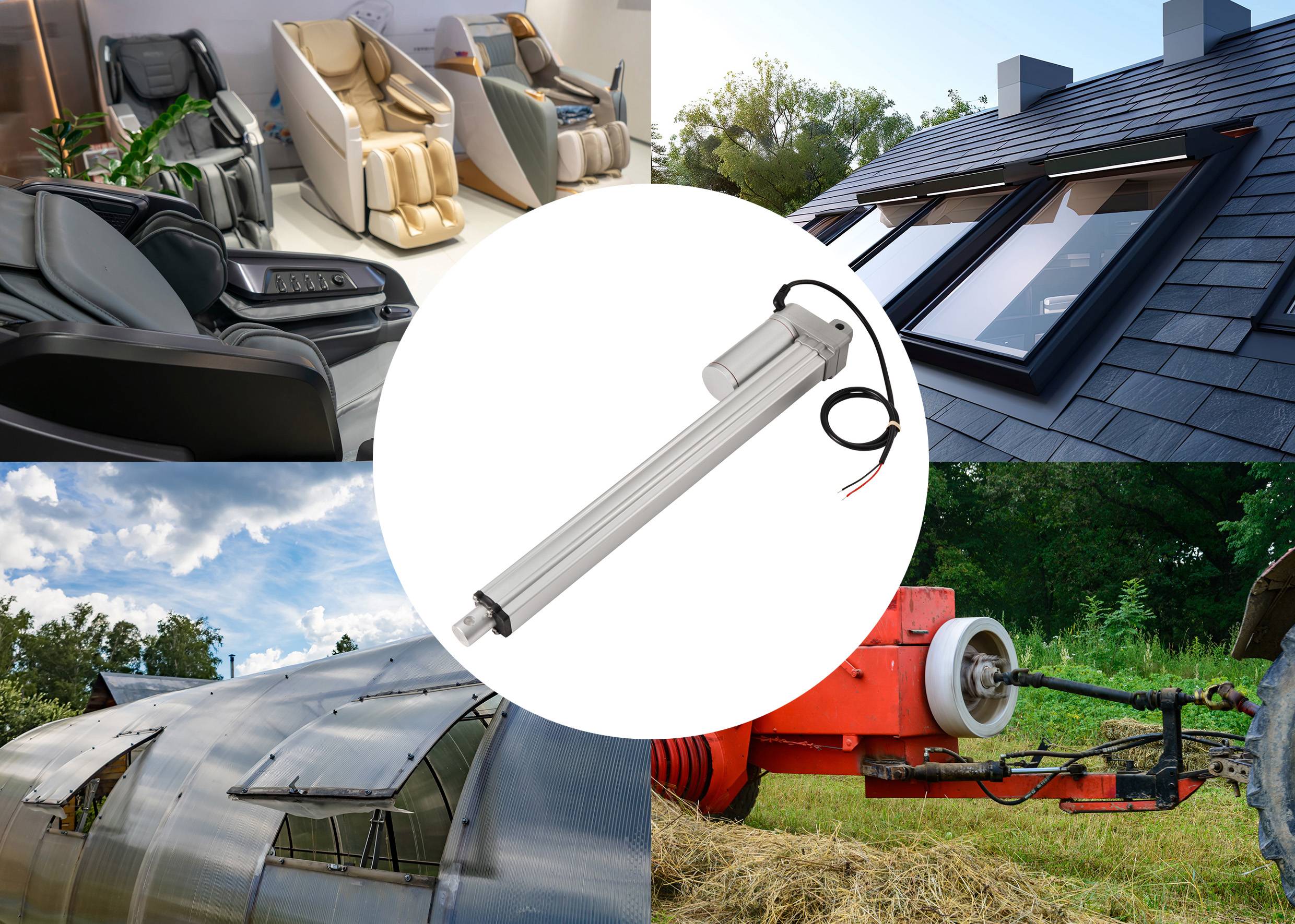 TRU COMPONENTS Elektrozylinder TC24-300-150 TC-13492816 Hublänge 300mm Schubkraft 150 N 24 V/DC 1St.