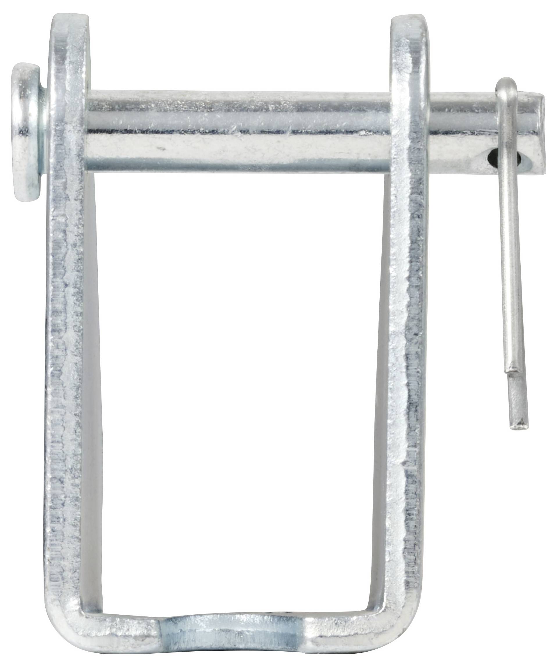Metallener Splint in Form eines U, oft in Maschinenbau und Konstruktionen zur Sicherung von Bolzen und Verbindungen verwendet.