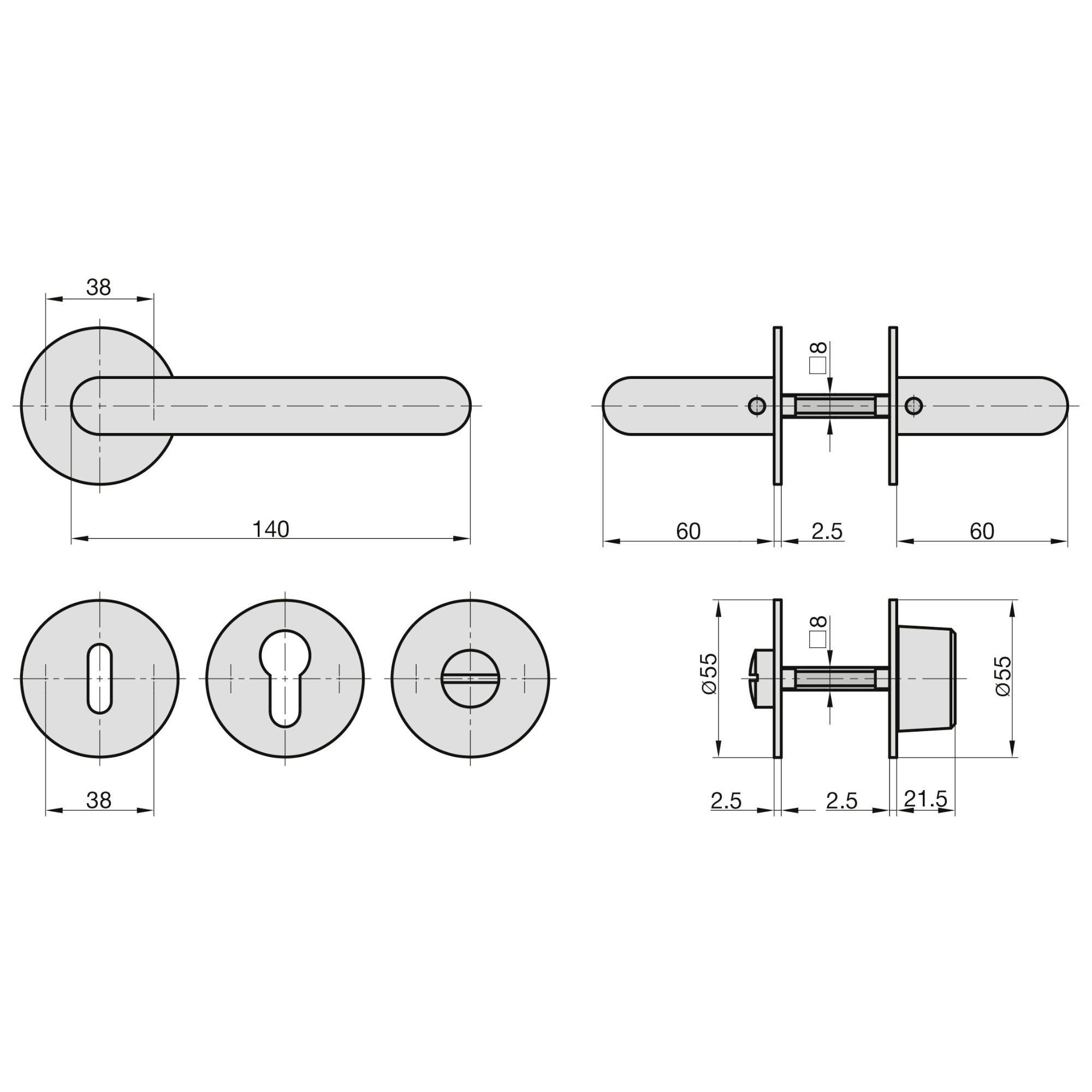 Basi 7308-3308 Rosetten-Garnitur
