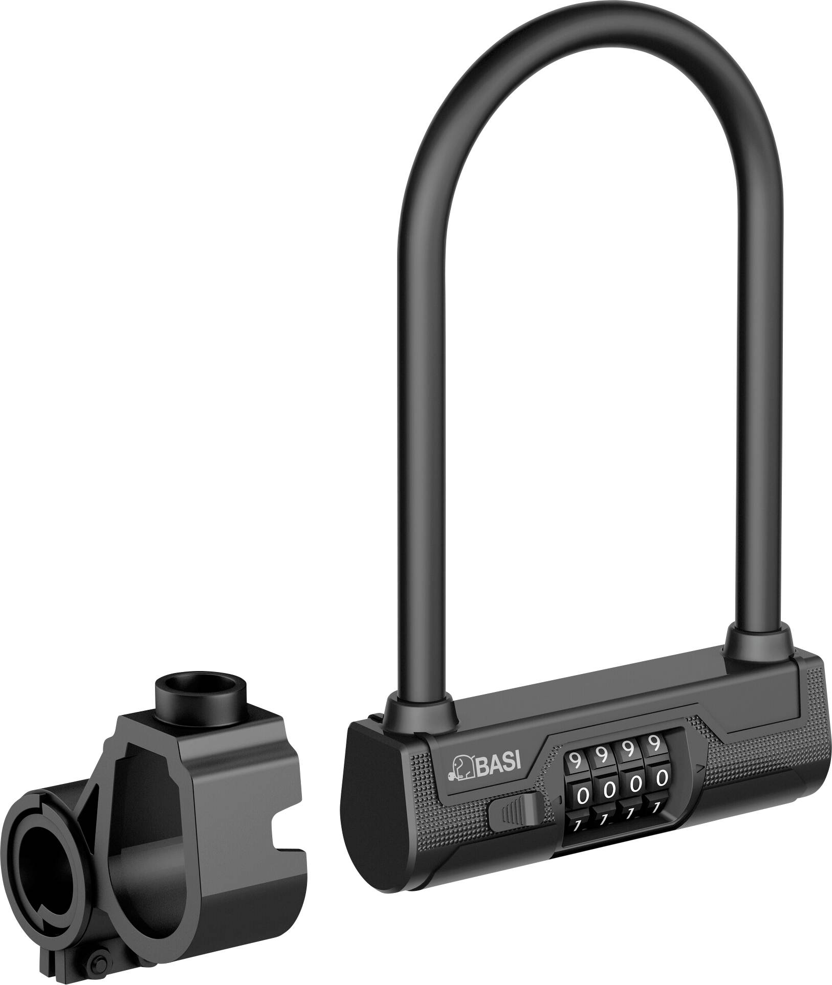 Basi ZR 317 Bügelschloss Schwarz Zahlenschloss