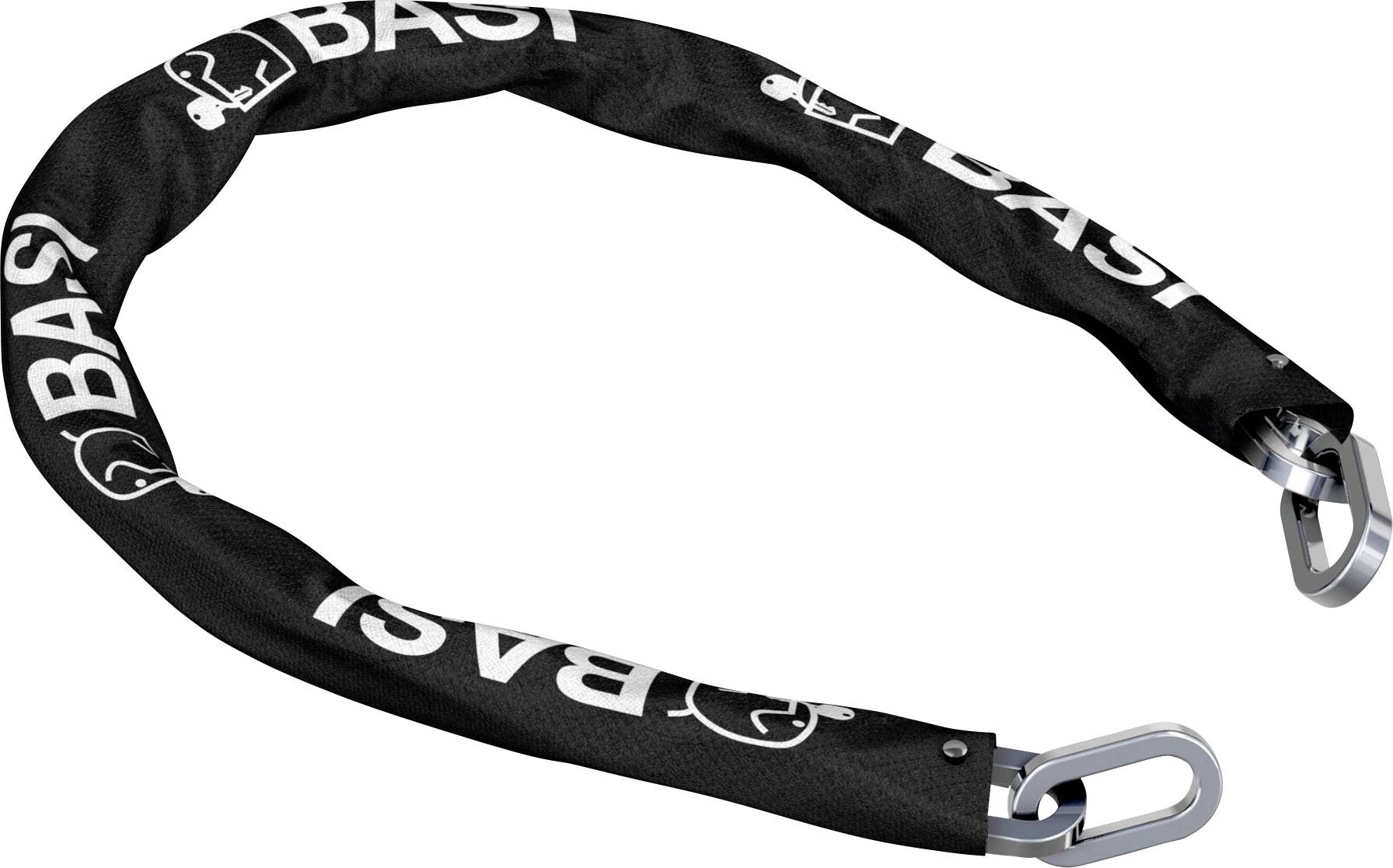 Basi ZR 318 Kette Schwarz Schlaufen für Vorhängeschloss