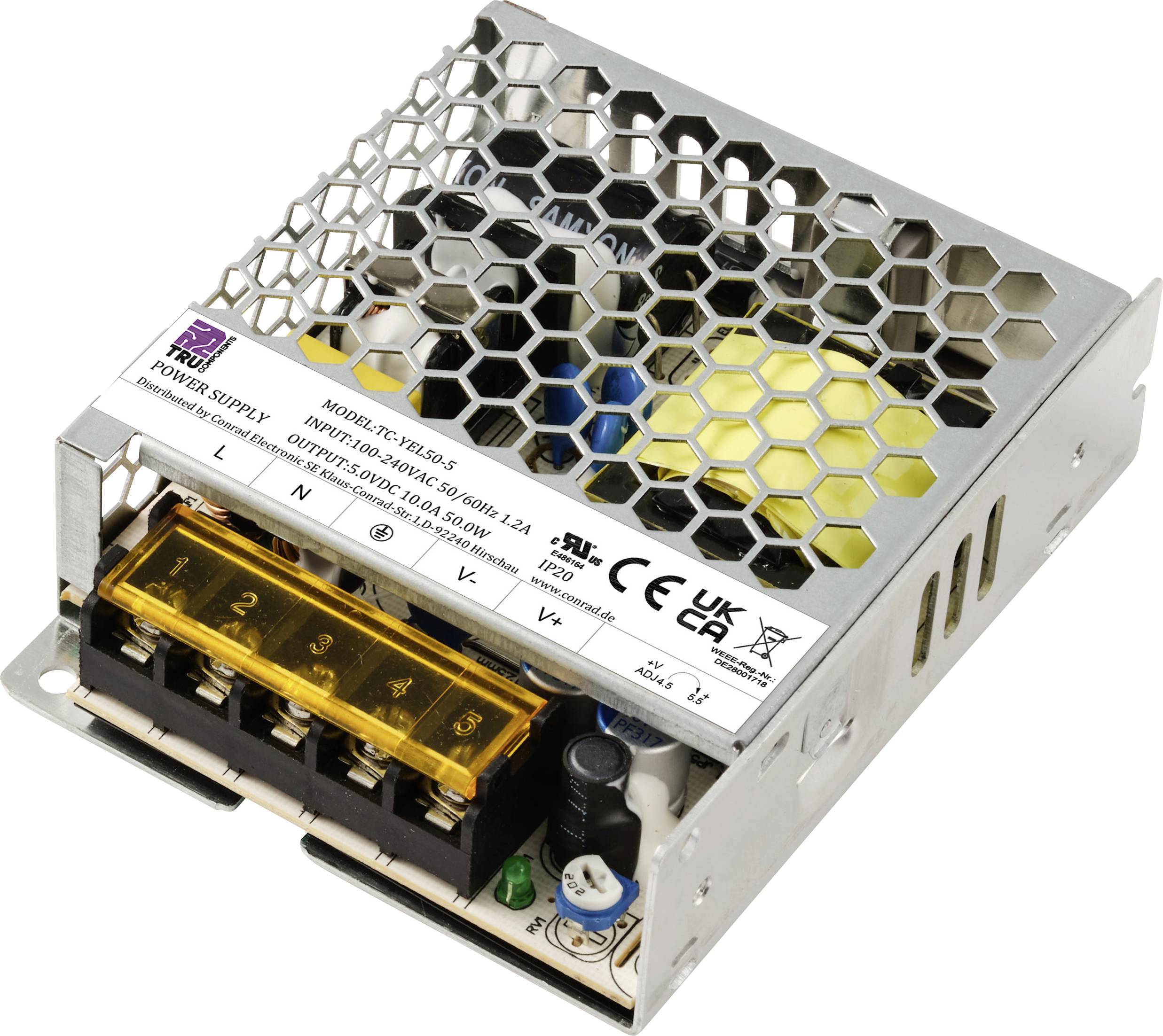 TRU COMPONENTS TC-13493656 Netzteil / Stromversorgung 5 V/DC 10A 50W