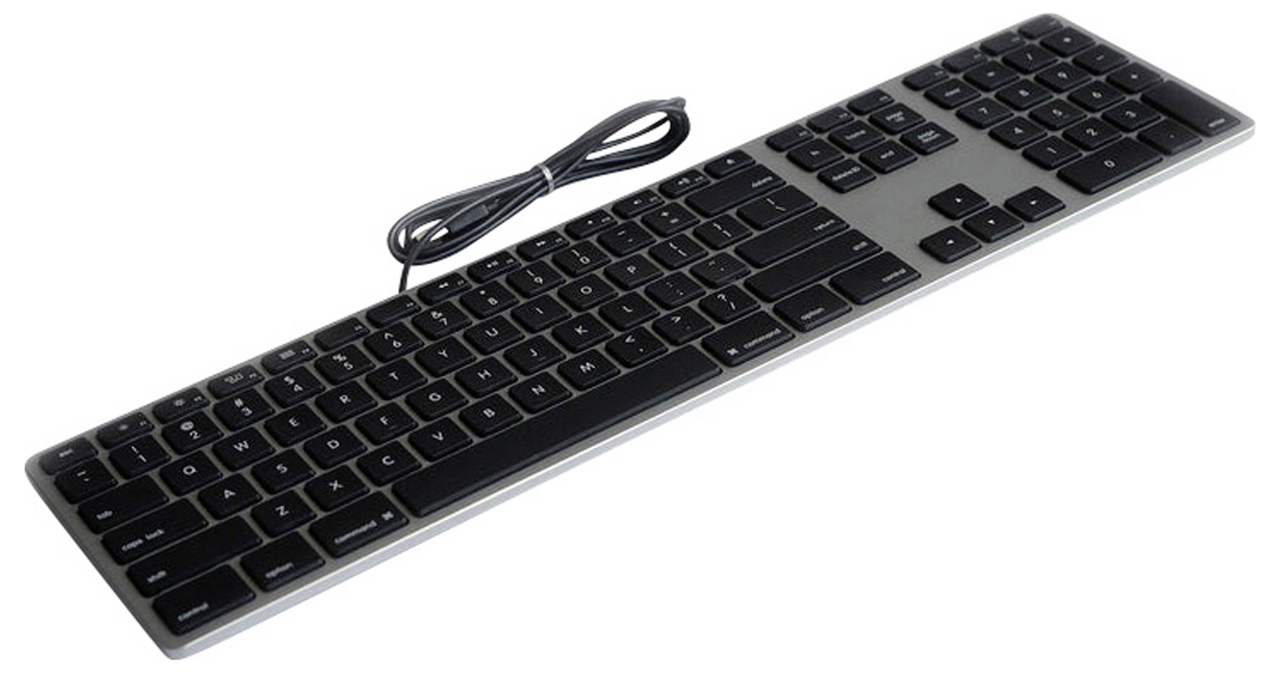 Matias FK318B Wired Aluminium Keyboard for Mac USB Tastatur US-Englisch, QWERTY, Mac Space Grau