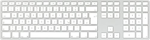 Matias FK416DCS-DE Wireless USB-C® Keyboard for Mac Kabellos Tastatur Deutsch, QWERTZ, Mac Silber