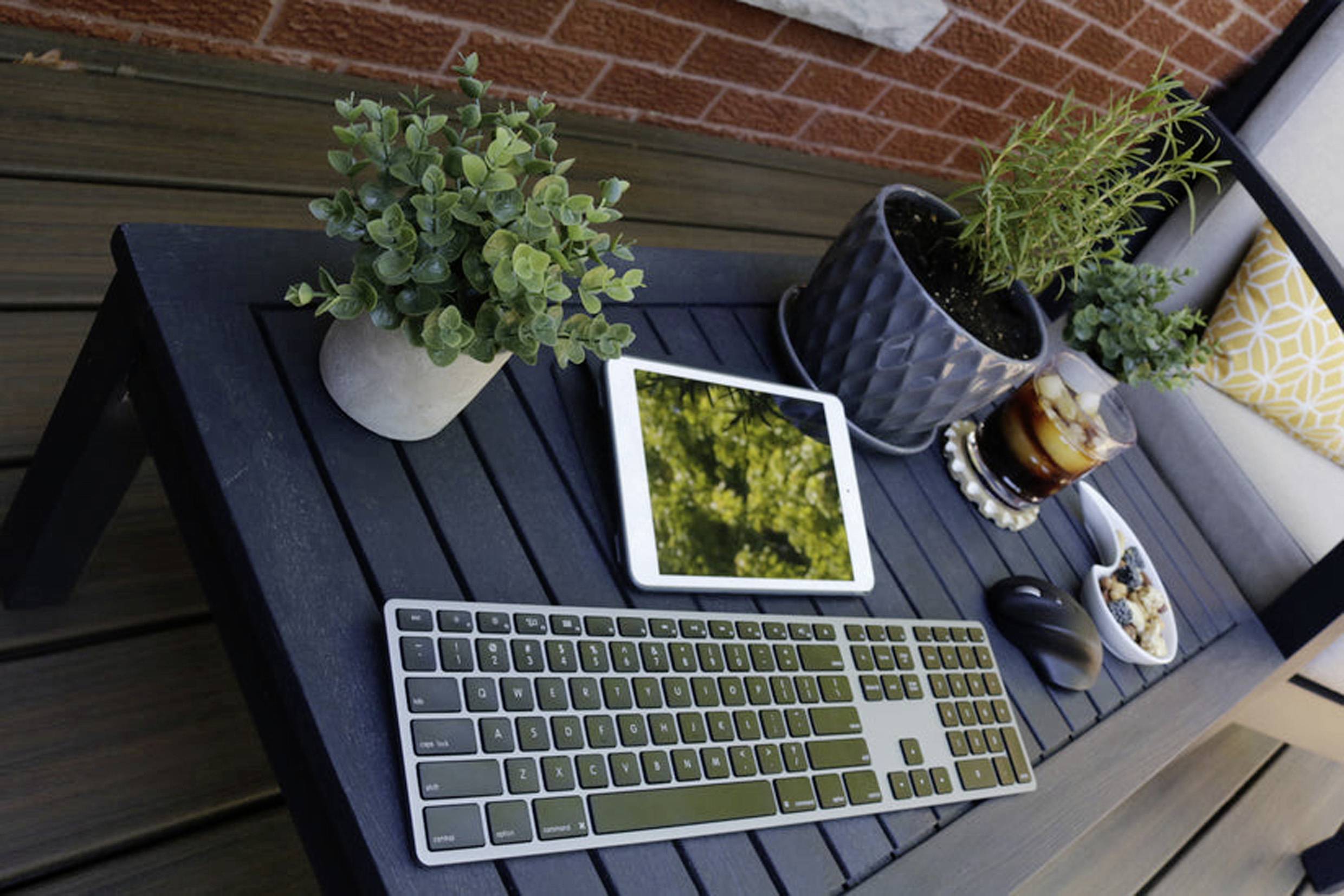 Matias FK418DCB-DE Wireless USB-C® Aluminum Keyboard for Mac Kabellos Tastatur Deutsch, QWERTZ, Mac Space Grau