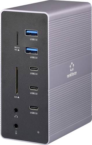 Renkforce USB-C® Dockingstation RF-DKS-910 Passend für Marke Dockingstations: Universal MacBook ink