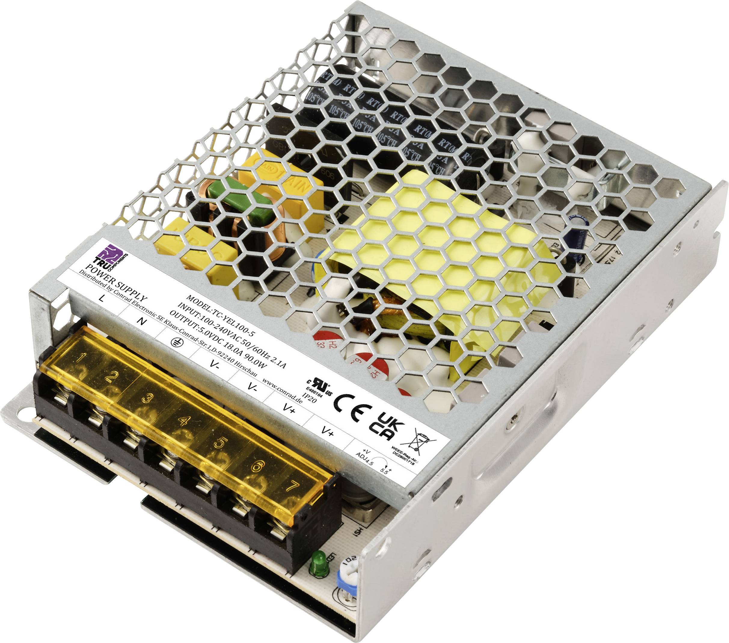 TRU COMPONENTS TC-13496736 Netzteil / Stromversorgung 5 V/DC 18 A 90 W
