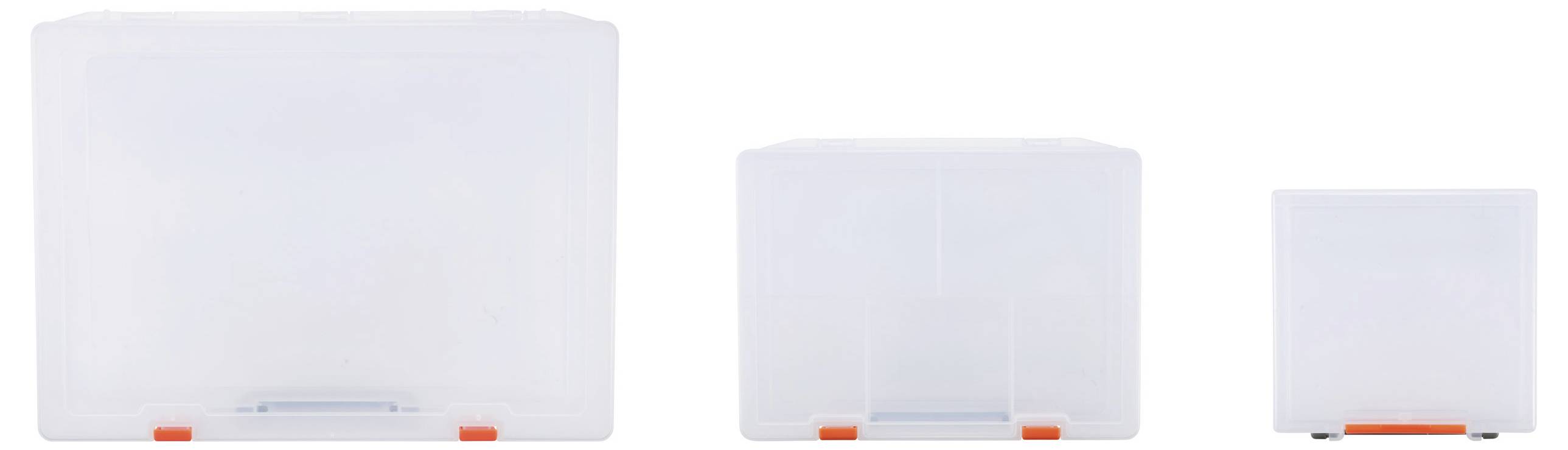 TRU COMPONENTS Sortimentskasten (L x B x H) 365 x 270 x 124mm Anzahl Fächer: 5 variable Unterteilung, inkl. Handgriff Inhalt 3St.