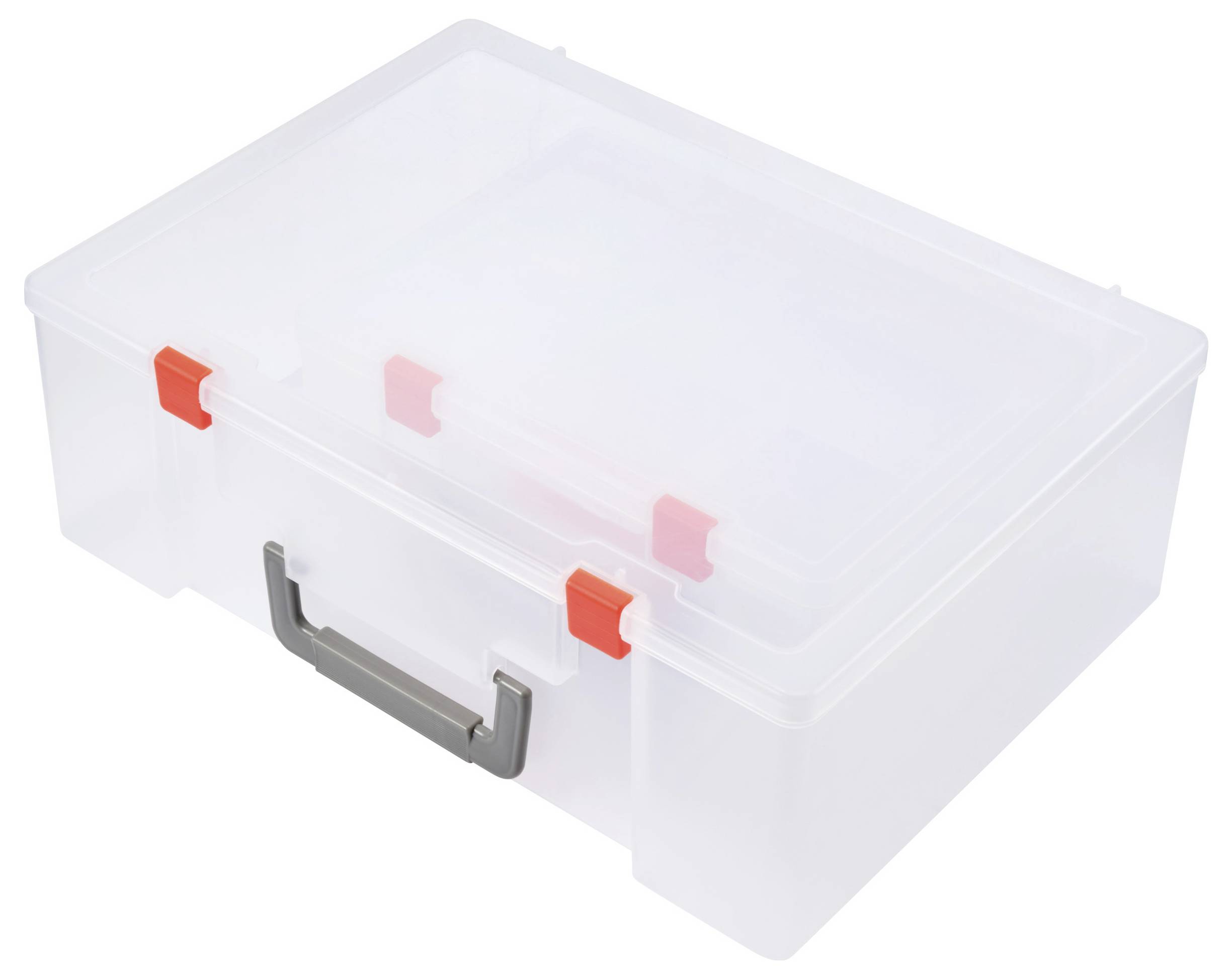 TRU COMPONENTS Sortimentskasten (L x B x H) 365 x 270 x 124mm Anzahl Fächer: 5 variable Unterteilung, inkl. Handgriff Inhalt 3St.