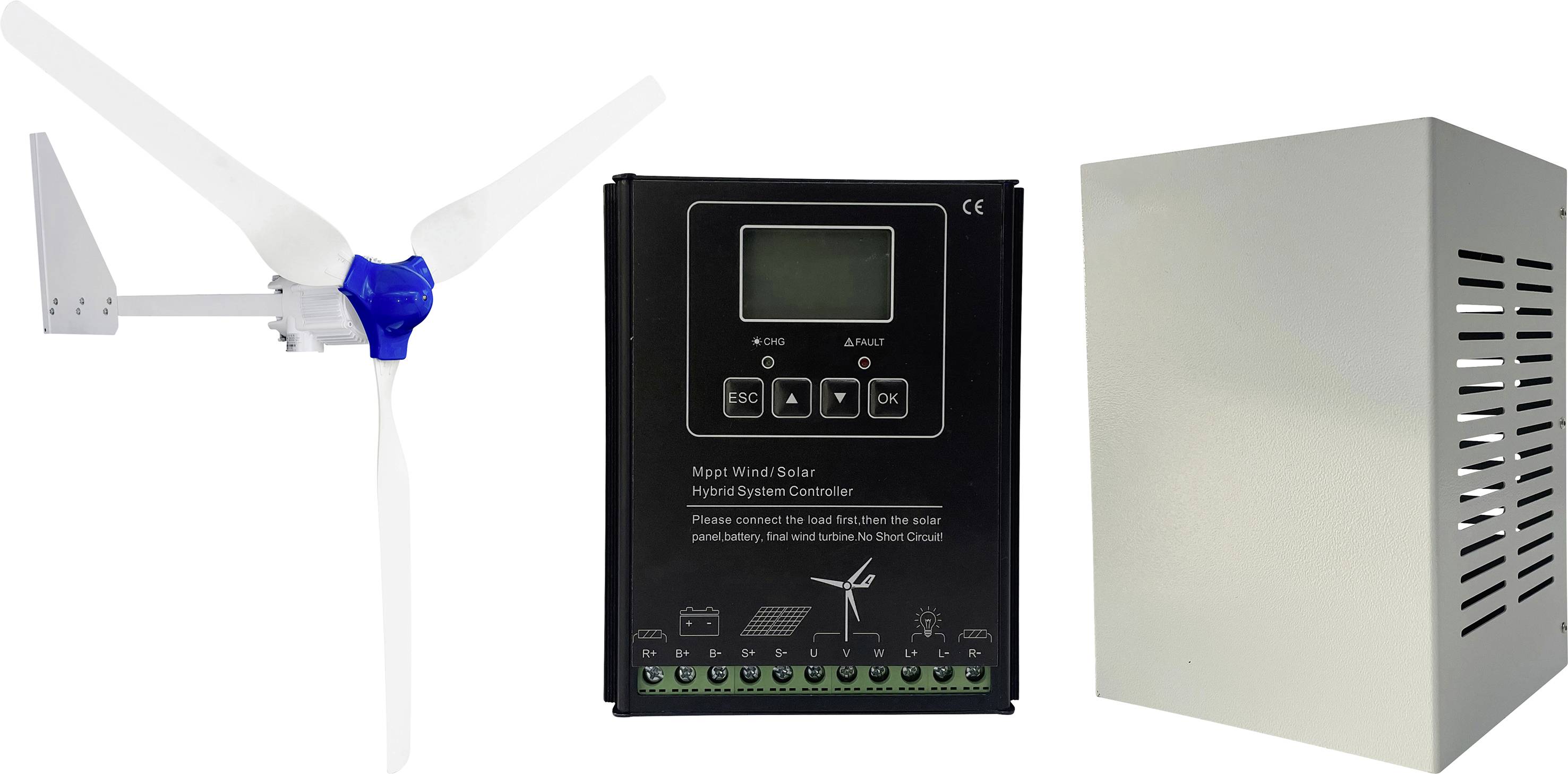 OLU FN500W 48V+FN 500W+OMWS35A48MP+OL-BRK05-48V Windgenerator 48 V/DC