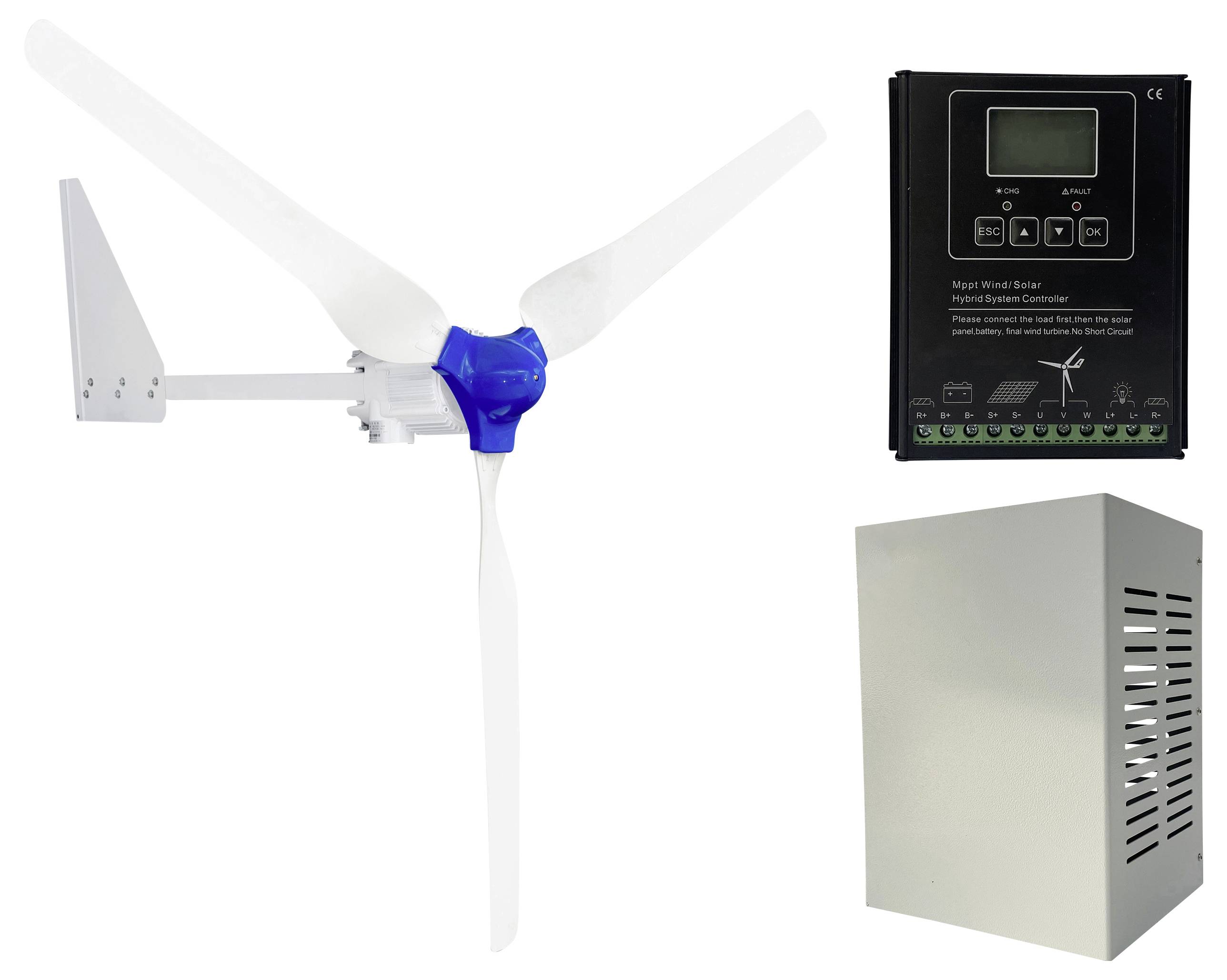 OLU FN500W 48V+FN 500W+OMWS35A48MP+OL-BRK05-48V Windgenerator 48 V/DC