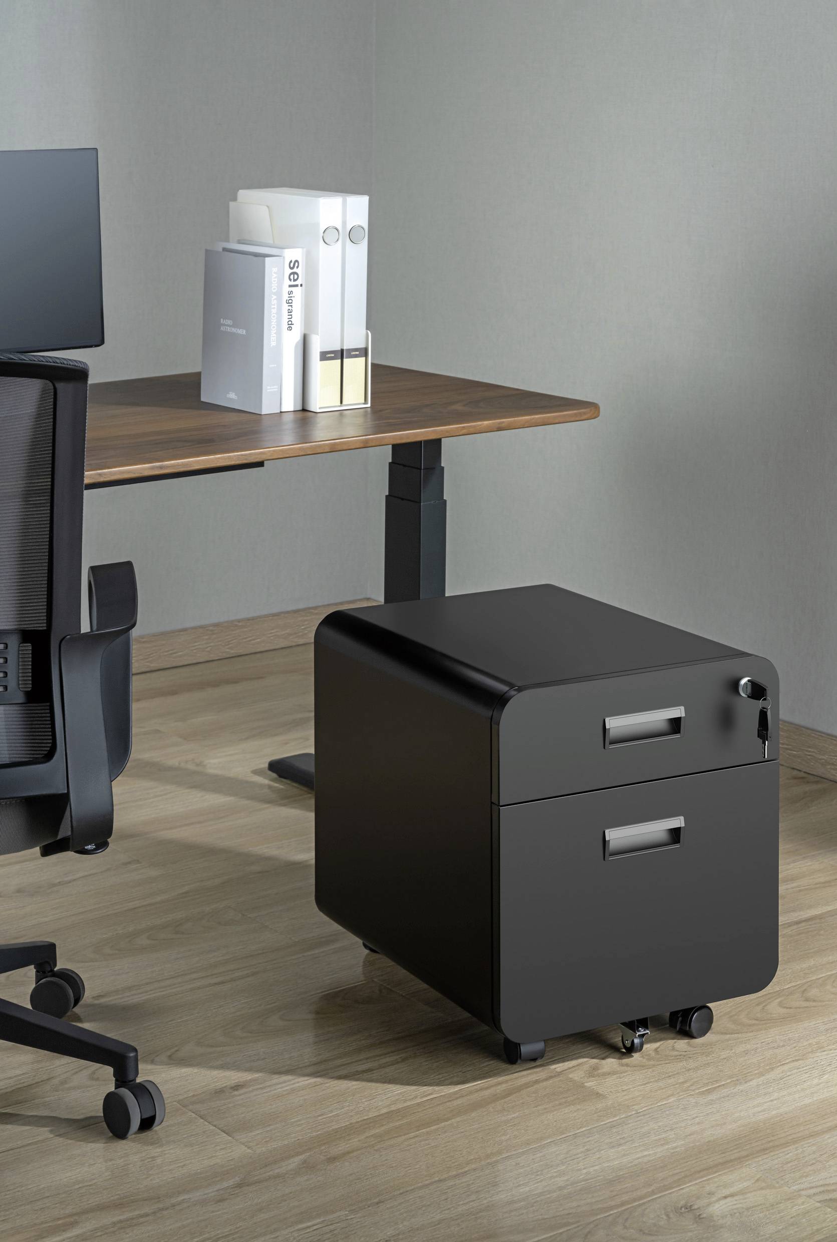 SpeaKa Professional Rollcontainer SP-MFC-001 Schwarz (matt) (B x H x T) 394 x 500 x 497mm 1 St. SP-13497416