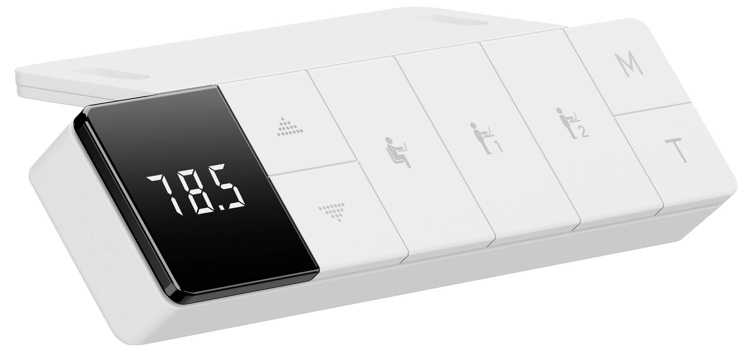 SpeaKa Professional Sitz-/Steh-Schreibtisch elektrisch höhenverstellbar Höhen-Bereich: 720 bis 1200mm (B x T) 1200mm x 600mm Weiß