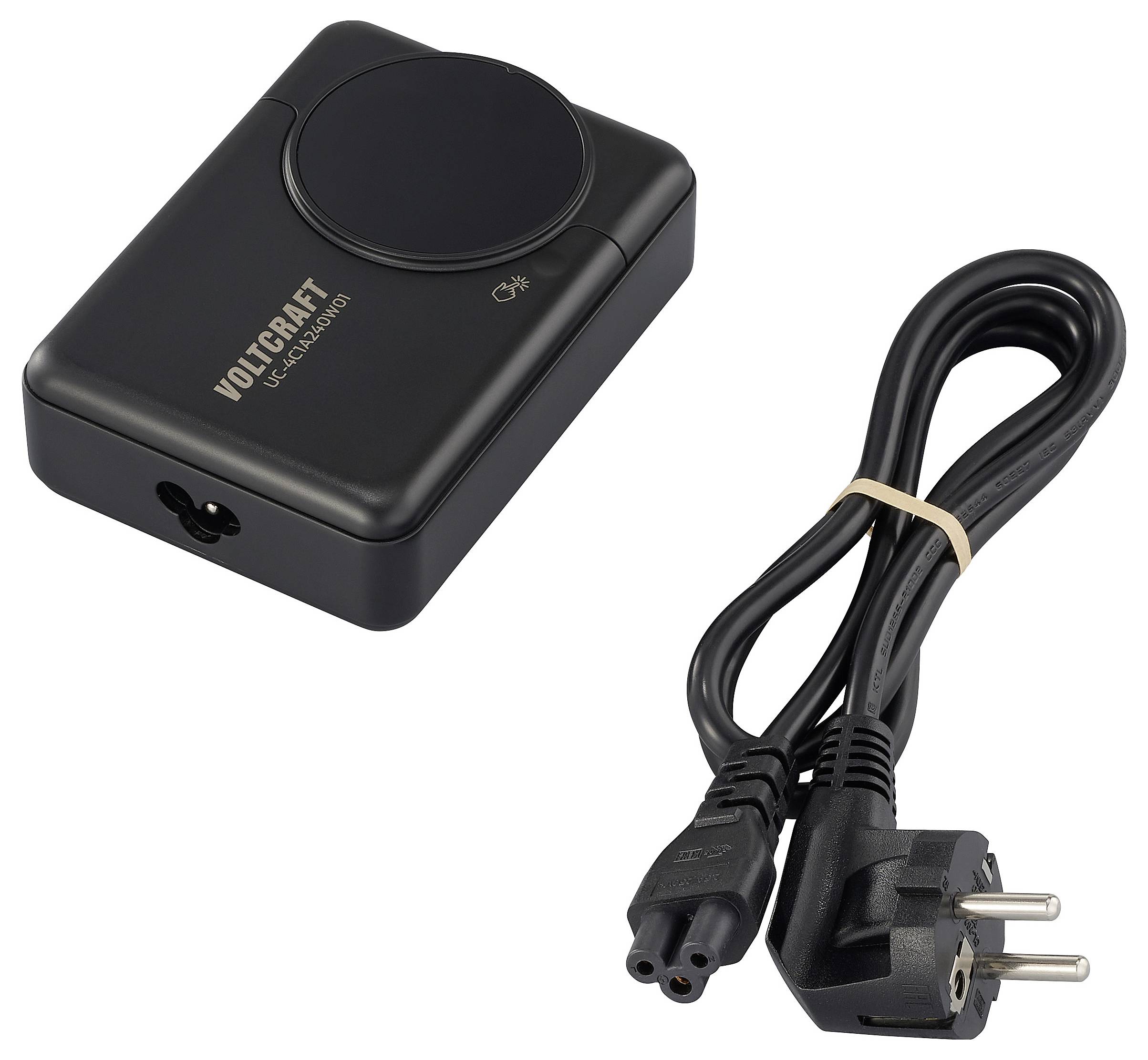 VOLTCRAFT UC-4C1A240W01 USB Ladegerät 240W 4x USB-C®, 1x USB-A USB PD 3.0 Schwarz GaN, USB Power Delivery (USB-PD)