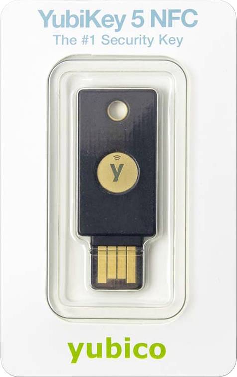 Yubico USB Passwort Manager Stick YubiKey 5 NFC Schwarz/Gold 5060408461426