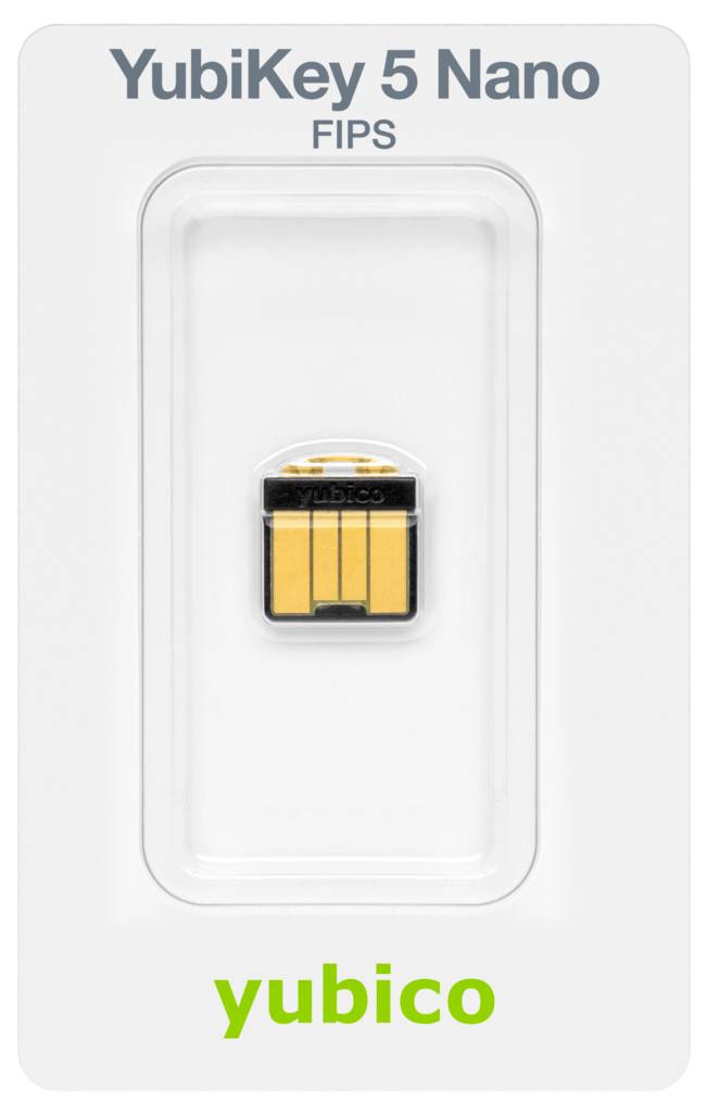 Yubico USB Passwort Manager Stick YubiKey 5 Nano FIPS Schwarz/Gold 5060408464250