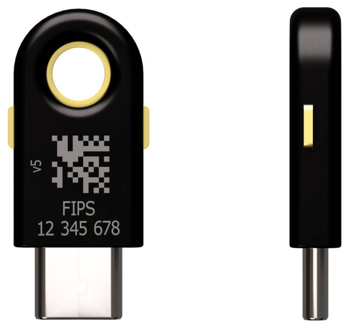 Yubico USB Passwort Manager Stick YubiKey 5C FIPS Schwarz/Gold 5060408464267