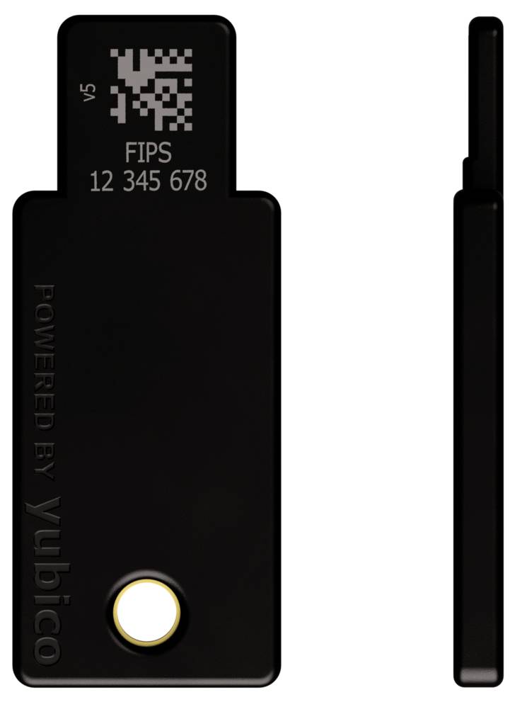 Yubico USB Passwort Manager Stick YubiKey 5 NFC FIPS Schwarz/Gold 5060408464229