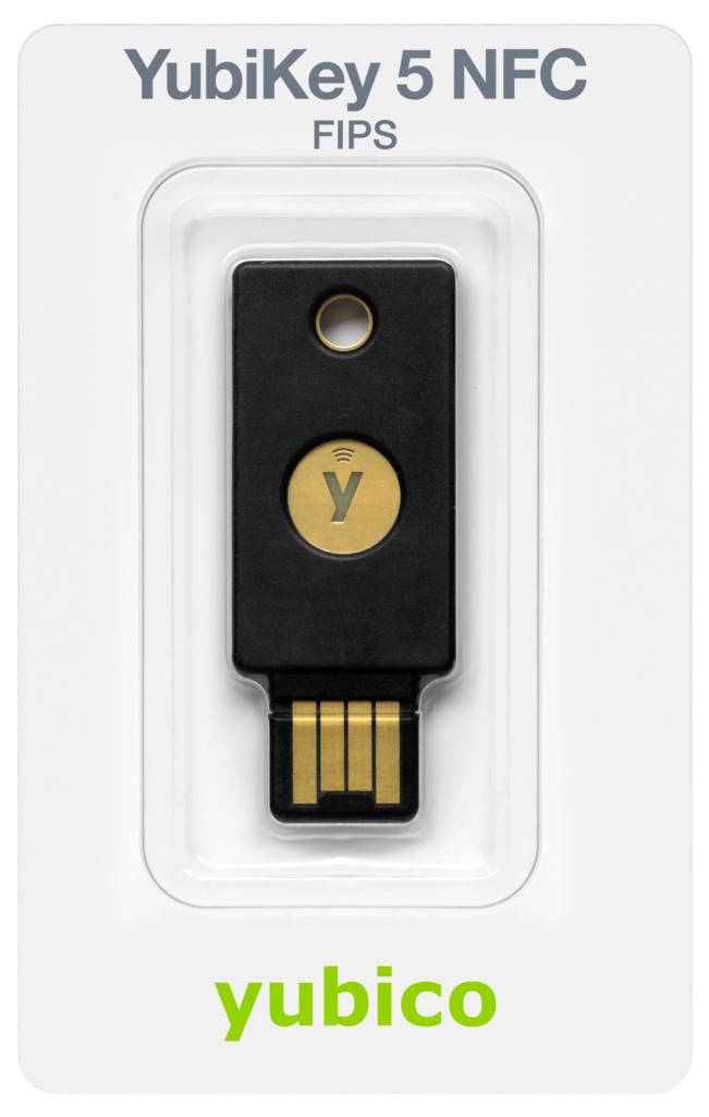 Yubico USB Passwort Manager Stick YubiKey 5 NFC FIPS Schwarz/Gold 5060408464229