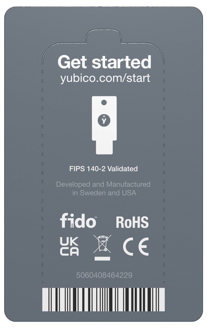 Yubico USB Passwort Manager Stick YubiKey 5 NFC FIPS Schwarz/Gold 5060408464229