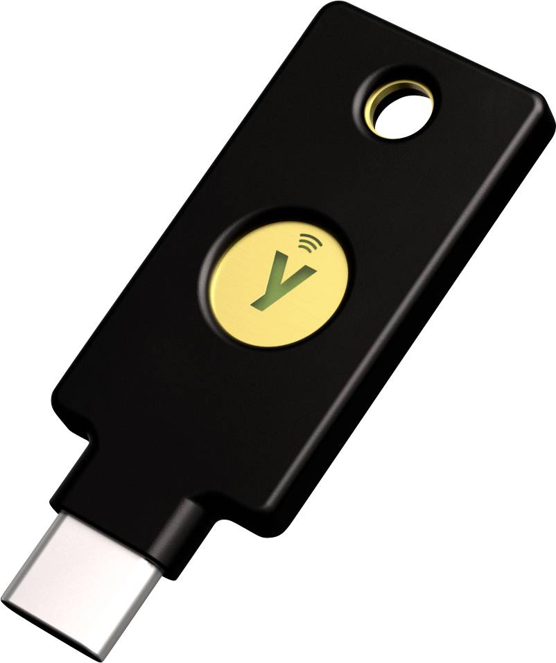 Yubico USB Passwort Manager Stick YubiKey 5C NFC FIPS Schwarz/Gold 5060408464236
