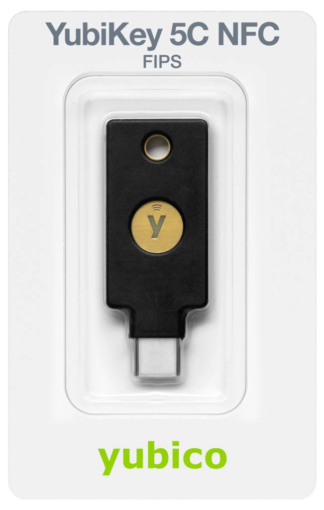 Yubico USB Passwort Manager Stick YubiKey 5C NFC FIPS Schwarz/Gold 5060408464236
