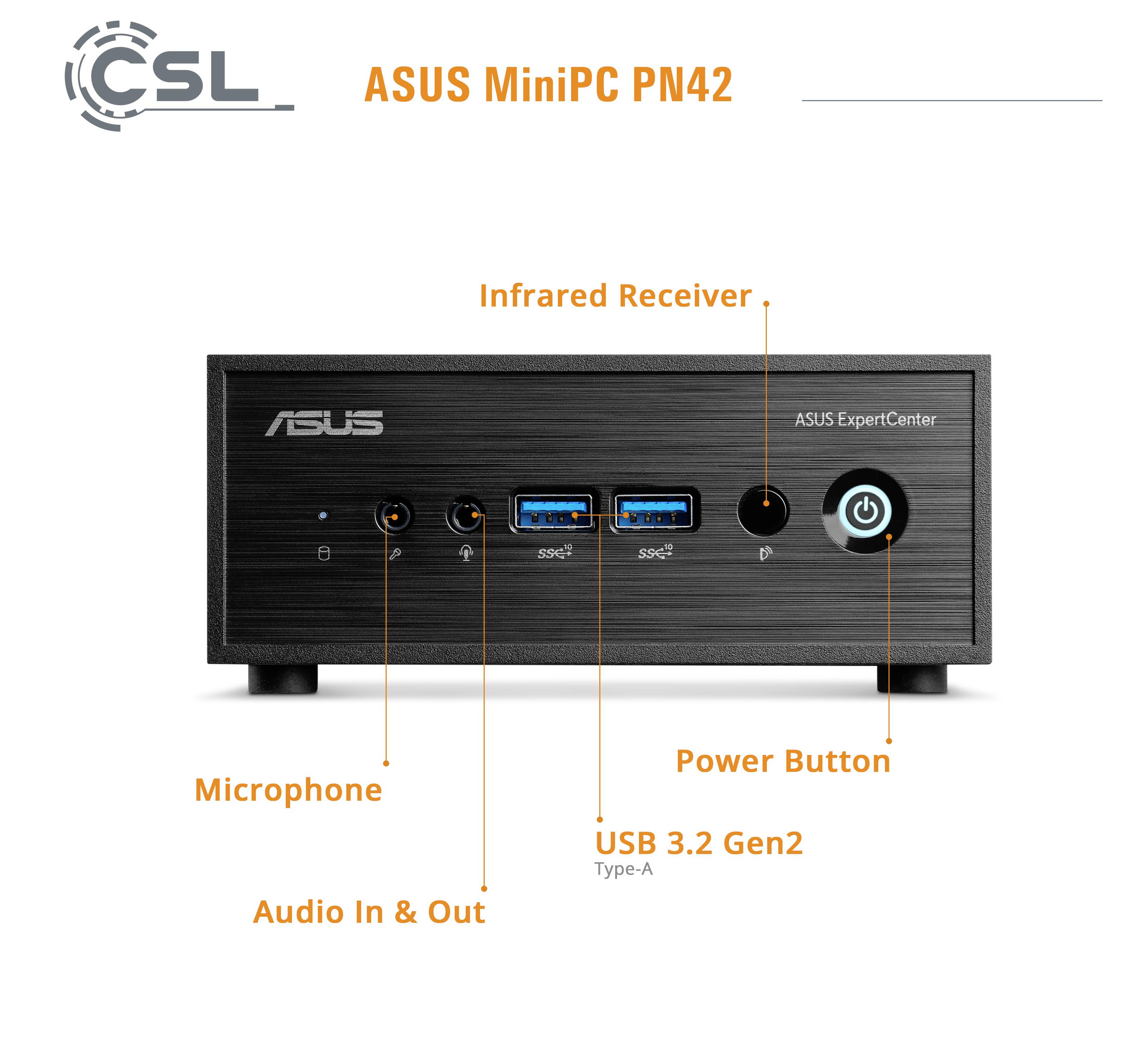 Asus Mini PC Mini PC - PN42 N100 Intel® N N-Series 32GB RAM 4000GB SSD Intel UHD Graphics 91685