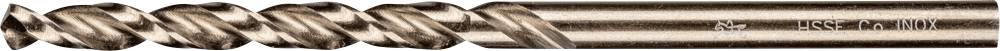 Nahaufnahme eines scharfzahnigen Werkzeugs oder einer Fräse aus Metall mit glatter Oberfläche. Aufschrift: 'HSS-F 6XD100'.