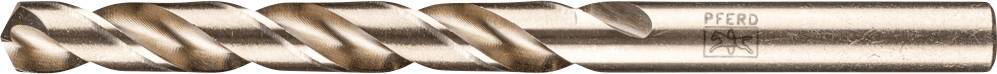 Ein Metallbohrer mit spiralförmigem Design, geeignet zum Bearbeiten von Metallen, abgebildet in einem klassischen Bronze-Finish.