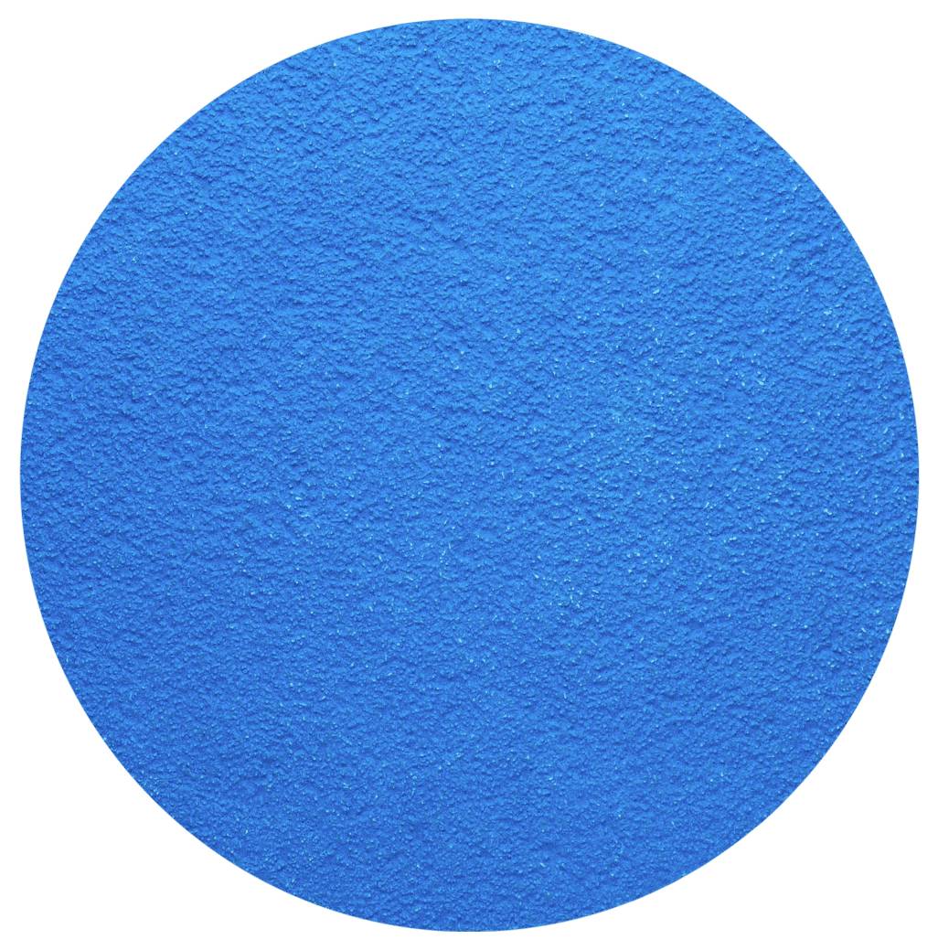 Ein Kreis mit rauer, blauer Textur.
