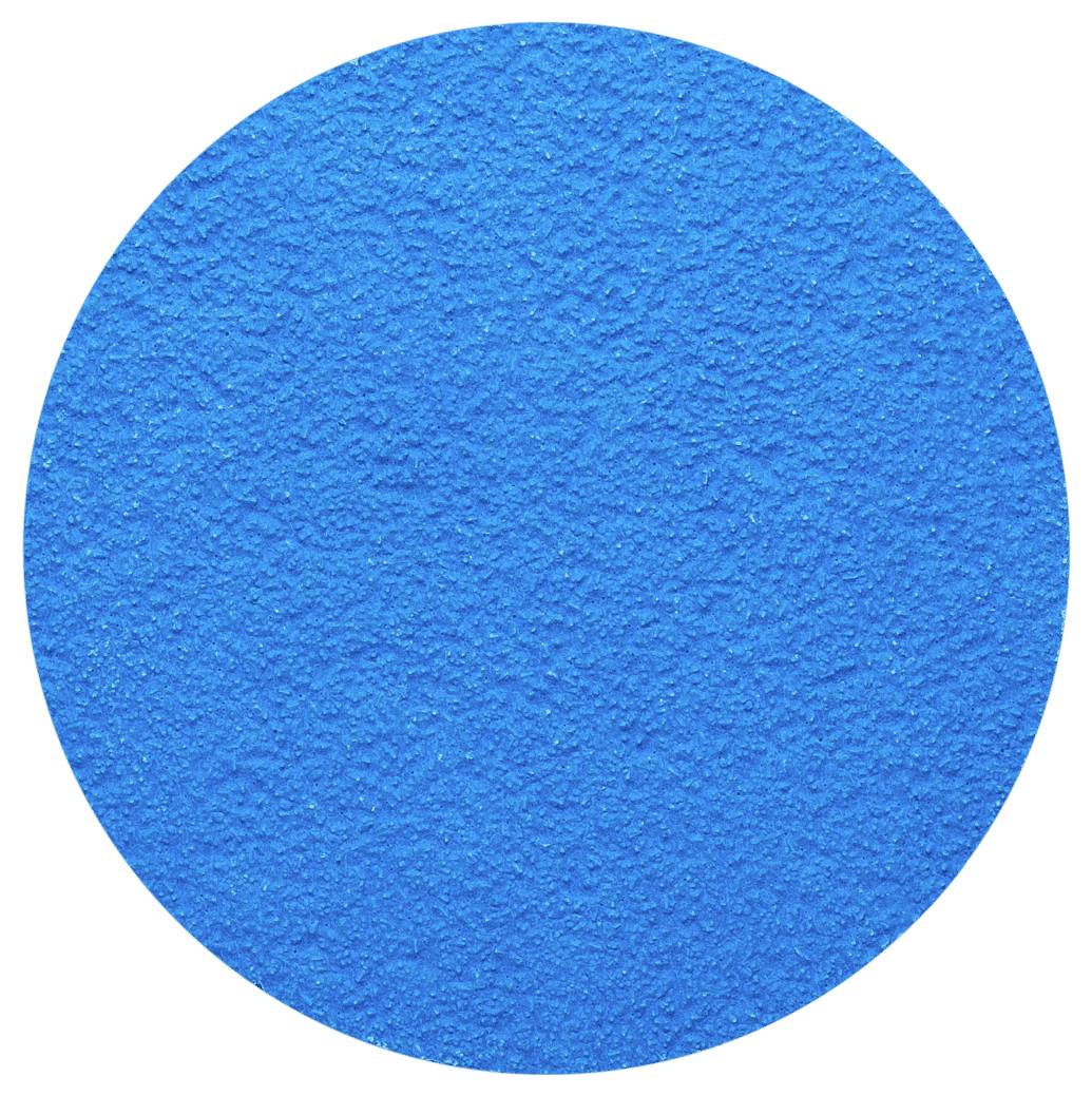 Ein Kreis mit blauer texturierter Oberfläche.