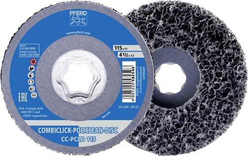 PFERD TOOLS 44692273 PFERD COMBICLICK POLICLEAN PCLD Reinigungsvlies Ø 115x13 mm für grobe Reinigun