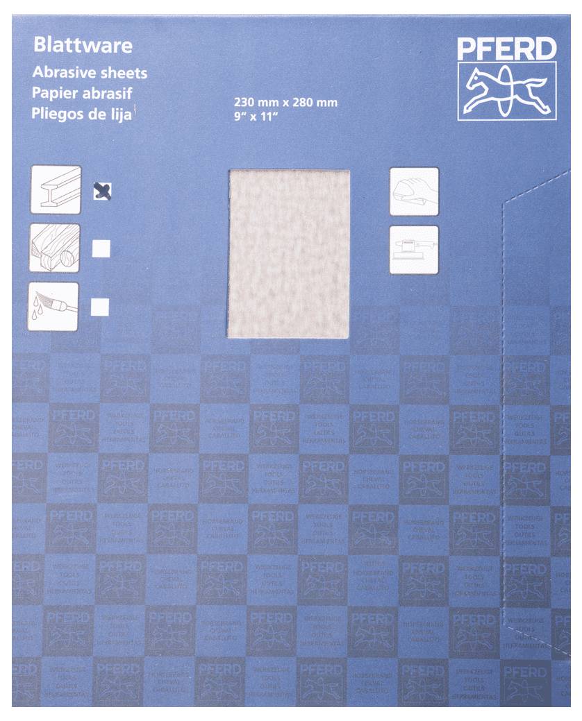 PFERD TOOLS BP ECO AC 230X280A 1000 45015253 Schleifpapier Körnung (num) 1000 (L x B) 280mm x 230mm 50St.