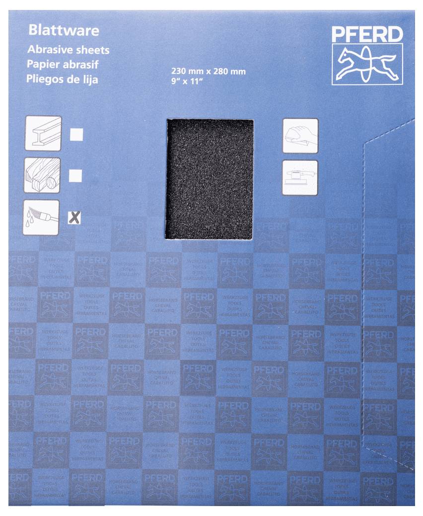 PFERD TOOLS BP-W ECO PAINT 230X280 SiC 60 45015254 Schleifpapier Körnung (num) 60 (L x B) 280mm x 230mm 50St.