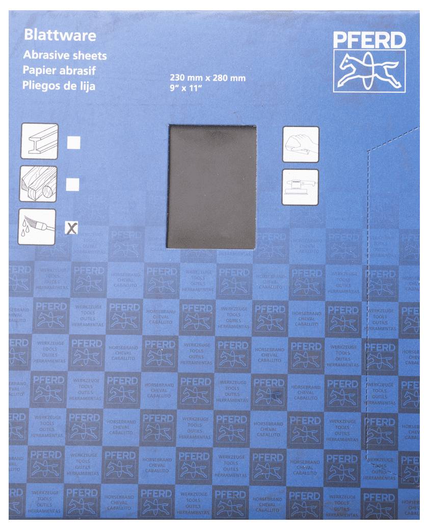 PFERD TOOLS BP-W ECO PAINT 230X280 SiC1200 45015267 Schleifpapier Körnung (num) 1200 (L x B) 280mm x 230mm 50St.