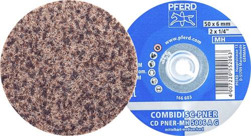 PFERD TOOLS 47700204 PFERD COMBIDISC verpresste Vliesronde CD PNER Ø 50mm Mittelhart A Grob für Fin