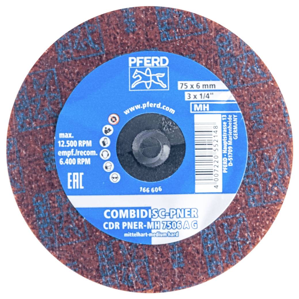 PFERD 47700207PFERD COMBIDISC verpresste Vliesronde CDR PNER Ø 75mm Mittelhart A Grob für Finish  75mm 25St.