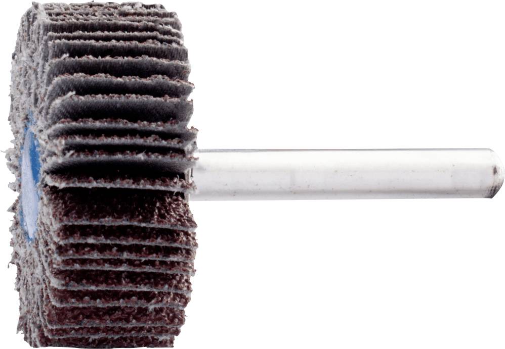 Scheibenschleifer mit mehreren Schleifscheiben und Metallhalterung. Vorwiegend für präzises Schleifen von Oberflächen verwendet.