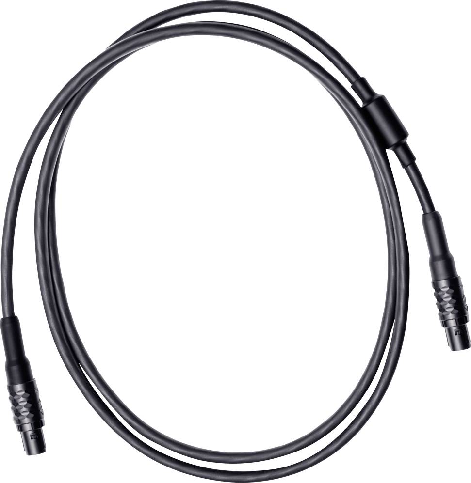 Schwarzes Audiokabel mit XLR-Steckern an beiden Enden, verwendet für professionelle Audioverbindungen und Mikrofone.