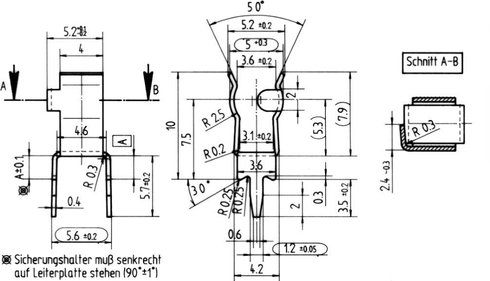 ESKA Kfz Sicherungshalter 6.3A