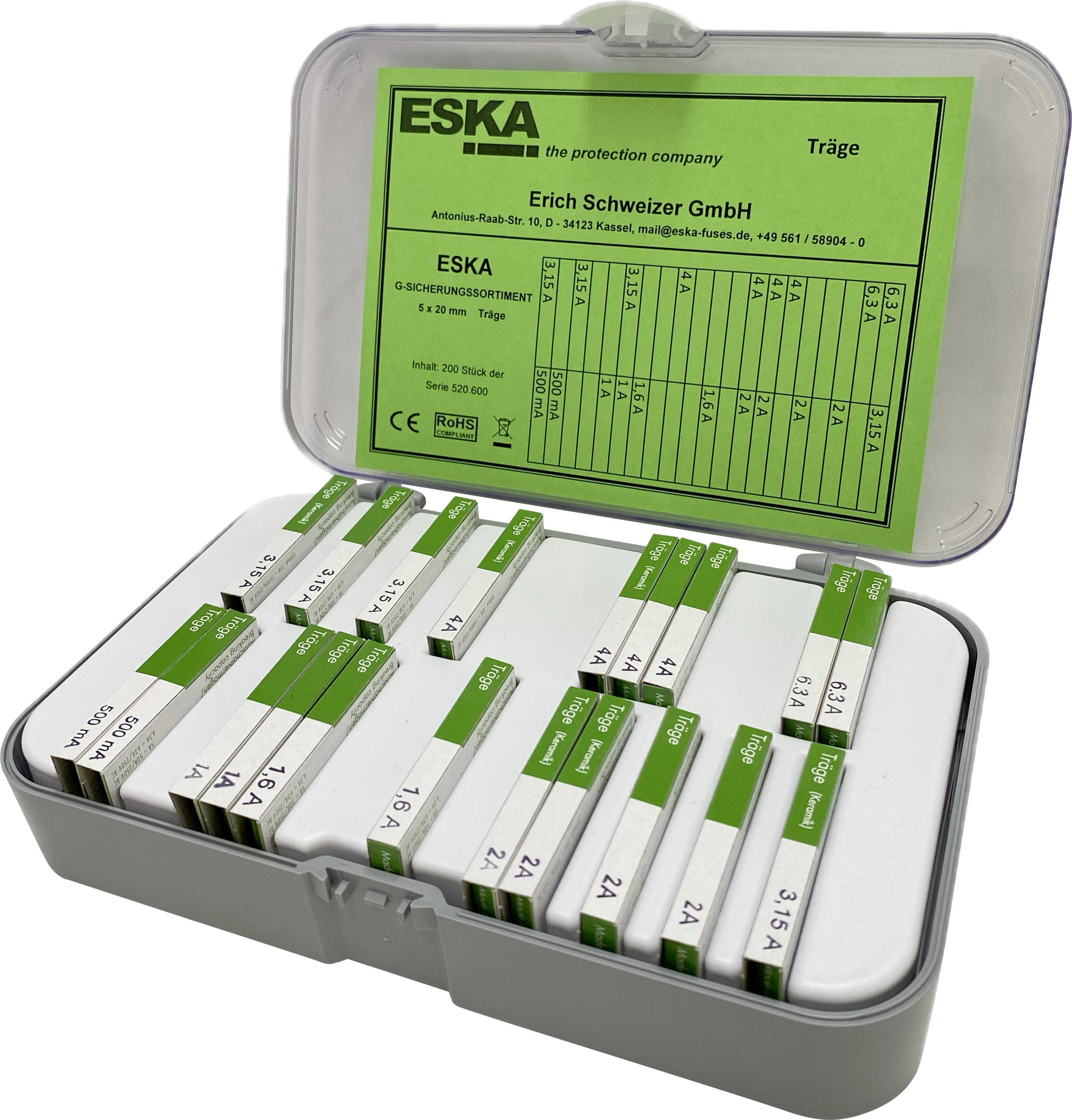 ESKA 522805 Sicherungs-Sortiment Inhalt 200 St.